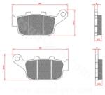 BREN MAXISCOOTER BR3073 hátsó fékbetét Honda Pantheon 125-150 / Transalp / Africa Twin / Buell / Triumph (ECE R90 minősítés) BREN Fékrendszer és alkatrészei Fékbetétek, fékpofák és féktárcsák Tárcsafékbeté
