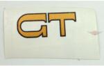  Tankmatrica GT 1 darab 45mm x 20mm arany fekete szegéllyel Kreidler Floretthez Diverse / Import Váz, idomok és járműkiegészítők Matricák és járműdekoráció Egyéb matricák és dekorációs elemek