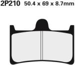 Nissin utcai fémbetétes fékbetétek - 2P-210NS NISSIN Fékrendszer és alkatrészei Fékbetétek, fékpofák és féktárcsák Tárcsafékbetétek