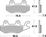 BREMBO utcai szinterelt fémbetétek - 07KA31SA BREMBO Fékrendszer és alkatrészei Fékbetétek, fékpofák és féktárcsák Tárcsafékbetétek
