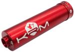 Krm Pro Ride 50-es váltós kipufogó, univerzális szerelés, jobb oldali, alumínium, piros KRM PRO RIDE Kipufogórendszer Kipufogódobok és hangtompítók Komplett kipufogódobok és hangtompítók