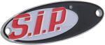 SIP Style SIP Scootershop" jelvény, ezüst (antik), zománcozott, 60x20 mm SIP Style Váz, idomok és járműkiegészítők Matricák és járműdekoráció Emblémák, jelvények és típusfeliratok