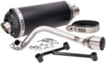 Power1 Kipufogó Power1 Alumínium fekete Vespa Primavera, Sprint, Zip 4T 50 Euro2 Power1 Kipufogórendszer Komplett kipufogók Tuning robogókipufogók