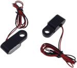 VANEZ Mini Barlight kormányirányjelző, fekete fém, átlátszó üveg, LED, motorkerékpárhoz, kézi váltós mopedhez, ATV-hez, quadhoz VANEZ Elektromos alkatrészek Világítás és fényjelzés Irányjelzők Komplett irán