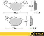 ProX Racing Parts ProX első fékbetét szett RM80/85 '96-04 (EBC FA230R megfelelője) ProX Racing Parts Fékrendszer és alkatrészei Fékbetétek, fékpofák és féktárcsák Tárcsafékbetétek