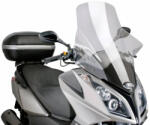 Puig Robogó szélvédő Puig V-Tech Touring átlátszó - Kymco Downtown 125i, 300i ABS 09-14 Puig Váz, idomok és járműkiegészítők Szélvédők és tartozékaik Szélvédők Motorkerékpár- és robogószélvédők