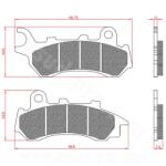 BREN BRENTA első fékbetét maxiscooterhez, Honda PCX 125-150CC 2018-2024 (ECE R90 minősítés) BR3237 (NISSIN féknyereghez) BREN Fékrendszer és alkatrészei Fékbetétek, fékpofák és féktárcsák Tárcsafékbetétek