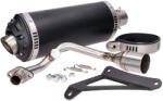 Power1 Kipufogó Power1 Alumínium fekete Vespa Primavera, Sprint, Zip 4T 50 Euro4 Euro4 18- Power1 Kipufogórendszer Komplett kipufogók Tuning robogókipufogók