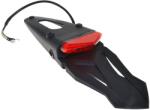 2EXTREME univerzális rendszámtartó LED hátsó lámpával, piros, Yamaha DT, WR, Kawasaki KMX, HM-MOTO, Generic, Supermoto Cross Enduro kompatibilis 2EXTREME Váz, idomok és járműkiegészítők Rendszámtábla tartók és