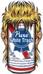 Lethal Threat WHITE TRASH matrica (60x80 mm) LETHAL THREAT Váz, idomok és járműkiegészítők Matricák és járműdekoráció Egyéb matricák és dekorációs elemek