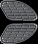 ONEDESIGN Soft Touch bőrből készült szürke tankpad pár ONEDESIGN Váz, idomok és járműkiegészítők Üzemanyagtartályok és tartozékaik Tankpadok és védőfóliák