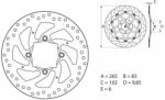 BREMBO Oro Fix féktárcsa - 68B407H2 BREMBO Fékrendszer és alkatrészei Fékbetétek, fékpofák és féktárcsák Féktárcsák