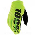 100P 100% BRISKER FA22 motoros kesztyű XL, fluo sárga/fekete 100P Ruházat és védőfelszerelés Motocross ruházat Motocross- és offroad kesztyűk