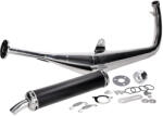 Motegra Racing kipufogórendszer 60-110ccm-hez polírozott, végdobbal Simson S50, S51, S70-hez Motegra Kipufogórendszer Komplett kipufogók Tuning mopedkipufogók