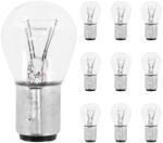 OSRAM 12V 21/5W P21/5W BAY15D átlátszó izzó (helyzetjelző+féklámpa, 10 db/csomag) OSRAM Elektromos alkatrészek Világítás és fényjelzés Izzók Jelző- és műszerizzók BAY15d/P21/5W fék- és hátsólámpa-izzók