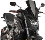 Puig New Generation szélvédő Honda CB650F 2017-2018, fekete Puig Váz, idomok és járműkiegészítők Szélvédők és tartozékaik Szélvédők Motorkerékpár- és robogószélvédők