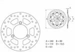 BREMBO Oro Fix féktárcsa - 68B40770 BREMBO Fékrendszer és alkatrészei Fékbetétek, fékpofák és féktárcsák Féktárcsák