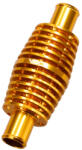 Voca Racing alumínium folyamatos átfolyású hűtő, arany (40x106), 17 mm tömlőcsatlakozás Voca Racing Motoralkatrészek Hűtőrendszer és vízpumpák Hűtőradiátorok és hőcserélők