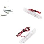 Replay Univerzális LED-es irányjelző, rúd alakú, átlátszó, 8 narancssárga LED, CEE engedéllyel (pár) (Hossz: 60mm, Magasság: 8mm, Szélesség: 8mm) REPLAY Elektromos alkatrészek Világítás és fényjelzés Irányje