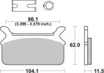 BREMBO Street Carbon-Ceramic fékbetétek - 07HD0910 BREMBO Fékrendszer és alkatrészei Fékbetétek, fékpofák és féktárcsák Tárcsafékbetétek