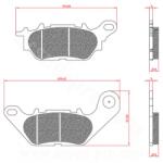 BREN fékbetét maxiscooterhez, Yamaha NMAX 125-155cc 2015 hátsó / Tricity 125-155cc hátsó / YBR 125cc 2007-2017 első, ECE R90 minősítéssel (BR3152) BREN Fékrendszer és alkatrészei Fékbetétek, fékpofák és fé