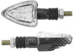 Replay Mini Triangle univerzális irányjelző, átlátszó-karbon, LED-es (L 78 mm - H 37 mm - Sz 28 mm) - CEE jóváhagyással (pár) REPLAY Elektromos alkatrészek Világítás és fényjelzés Irányjelzők Komplett irányj