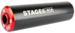 Stage6 STAGE 6 hangtompító, alumínium, 60 mm átmérő, fekete-piros (jobb oldali rögzítés) Stage6 Kipufogórendszer Kipufogódobok és hangtompítók Komplett kipufogódobok és hangtompítók