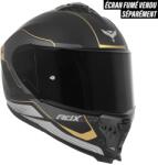 ADX AI500 EVO zárt motoros bukósisak, matt fekete-arany, XS (dupla plexi, ECE 22.06) ADX Ruházat és védőfelszerelés Bukósisakok és tartozékaik Zárt bukósisakok
