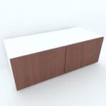 Spectral Mobila Armonia Comoda alba cu 2 usi cu sistem "PUSH TO OPEN" fronturi MDF Cedru Comoda