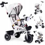 ECOTOYS Gyermek tricikli Ecotoys forgatható üléssel és baldachinnal, fehér (WQL-186 WHITE)
