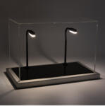 ATLANTIC Vitrina Dieppe scala 1/43 iluminată, din metal și acril, neagră1/43 (46545)