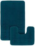 Ethnic Set 2 Covorase Baie Ethnic 2569, Marimi 60 x 100 50 x 60 cm, Turcoaz, Antiderapant, Antialergic, Polipropilena Covor