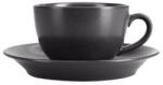 Porland Ceasca pentru ceai cu farfurioara, portelan, 250ml, "Seasons", Negru - (04ALM001518)