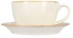Porland Ceasca pentru ceai cu farfurioara, portelan, 370ml, "Seasons", Bej - P (04ALM001462)
