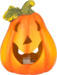 MagicHome Dovleac decorativ Halloween cu LED din teracota MagicHome, 12, 8 cm (8092410)
