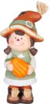 MagicHome Decoratiune de toamna MagicHome fetita cu dovleac, teracota 23 cm (8092401)