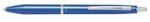 Pilot Golyóstoll, 0, 32 mm, nyomómechanizmussal, metálkék testtel, PILOT "Acro 1000", kék
