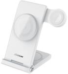 Nillkin PowerTrio 3in1 MagSafe vezeték nélküli töltő Apple Watch-hoz, fehér (MFI) 6902048256989