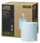 Tork Tisztítókendő, szöszmentes, tekercses, 1 rétegű, 200 lapos, utántöltő, W10 rendszer, TORK, türkiz, 4 darabos