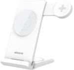 Nillkin PowerTrio 3in1 MagSafe vezeték nélküli töltő Samsung Watch-hoz, fehér 6902048249936