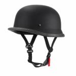 Fixato Casca Moto/Scuter FIXATO Retro German, Interior Confortabil, Prindere rapida, Negru Mat, L 59-60cm (retro-2-negru-mat-L)