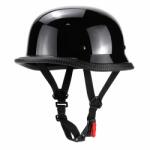 Fixato Casca Moto/Scuter FIXATO Retro German, Interior Confortabil, Prindere rapida, Negru Lucios, XXL 63-64cm (retro-2-negru-lucios-XXL)