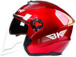 Fixato Casca Moto/Scuter FIXATO BK, Vizieră Dublă, Protecție UV, Ventilație Superioară, marime universala 54-59cm, Rosu (casca-001-rosu)