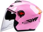 Fixato Casca Moto/Scuter FIXATO BK, Vizieră Dublă, Protecție UV, Ventilație Superioară, marime universala 54-59cm, Roz (casca-001-roz)