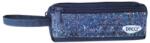 DACO Penar Tip Borseta DACO cu Paiete, 18x7.5x2.5 cm, Doua Fermoare, Poliester, Albastru (6425871031825) Penar