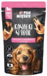 Pan Mięsko PAN MIĘSKO Bucățele în sos cu vițel și prepeliță, hrană umedă pentru căței 150 g
