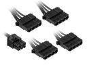 Kolink Regulator Moduláris 4x MOLEX Tápkábel - 95 cm - Fekete KL-CBR-PAT