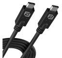 Akasa USB-C 40Gbps Adatkábel és Töltőkábel - 1m - Fekete AK-CBUB67-10BK