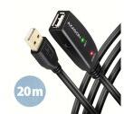 AXAGON ADR-220 Aktív USB 2.0 Hosszabbító Kábel - 20m ADR-220
