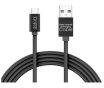 Delight USB-A - USB-C Adatkábel 1m - Fekete - LED világítással 55442C-BK